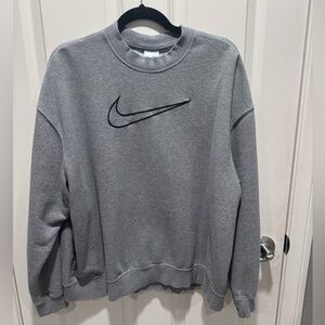 Nike gray crewneck size Large